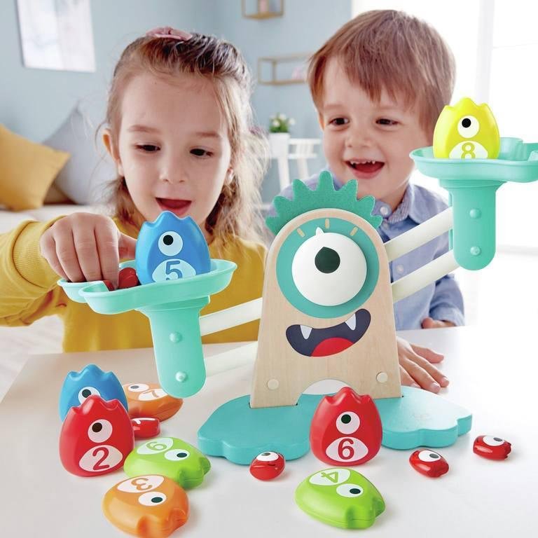 JUEGO EDUCATIVO HAPE HAPE ·BÁSCULA MATEMÁTICA MONSTRUOSA· - Happy Moments Baby