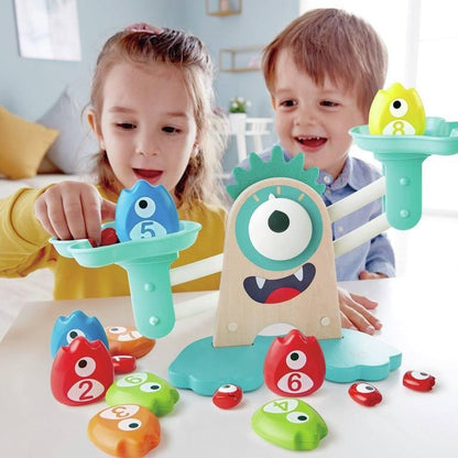 JUEGO EDUCATIVO HAPE HAPE ·BÁSCULA MATEMÁTICA MONSTRUOSA· - Happy Moments Baby