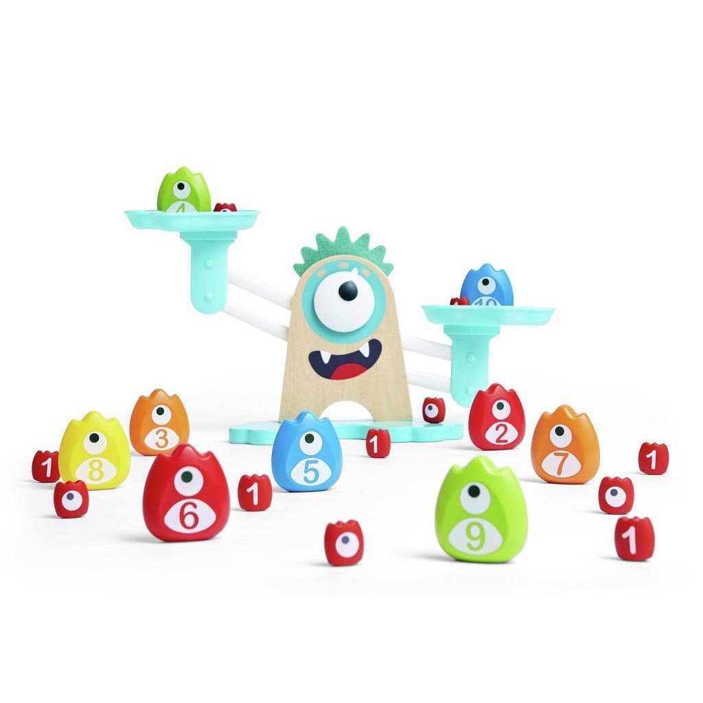 JUEGO EDUCATIVO HAPE HAPE ·BÁSCULA MATEMÁTICA MONSTRUOSA· - Happy Moments Baby
