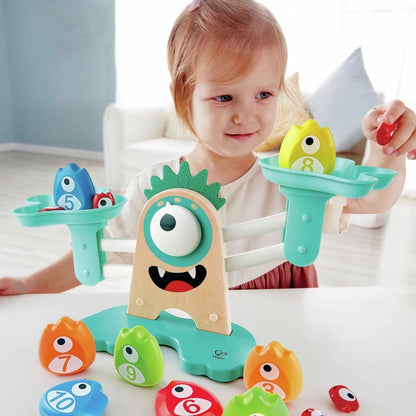 JUEGO EDUCATIVO HAPE HAPE ·BÁSCULA MATEMÁTICA MONSTRUOSA· - Happy Moments Baby