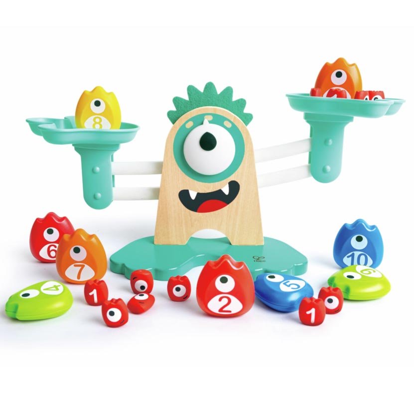 JUEGO EDUCATIVO HAPE HAPE ·BÁSCULA MATEMÁTICA MONSTRUOSA· - Happy Moments Baby