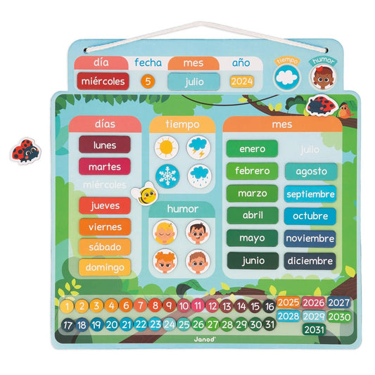 JUEGO EDUCATIVO JANOD ·CALENDARIO MAGNÉTICO· - Happy Moments Baby