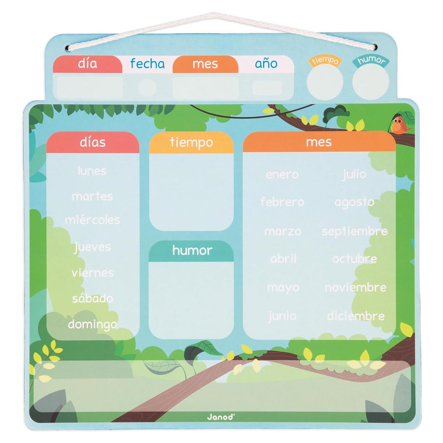 JUEGO EDUCATIVO JANOD ·CALENDARIO MAGNÉTICO· - Happy Moments Baby