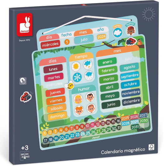 JUEGO EDUCATIVO JANOD ·CALENDARIO MAGNÉTICO· - Happy Moments Baby