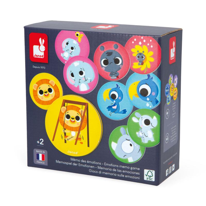 JUEGO EDUCATIVO JANOD ·MEMO EMOCIONES· - Happy Moments Baby
