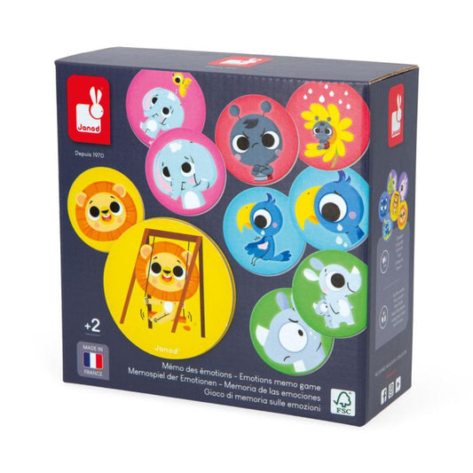 JUEGO EDUCATIVO JANOD ·MEMO EMOCIONES· - Happy Moments Baby