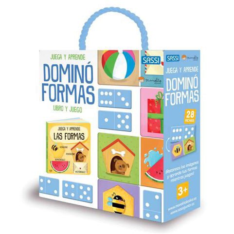 JUEGO EDUCATIVO + LIBRO ·DOMINÓ FORMAS· - Happy Moments Baby