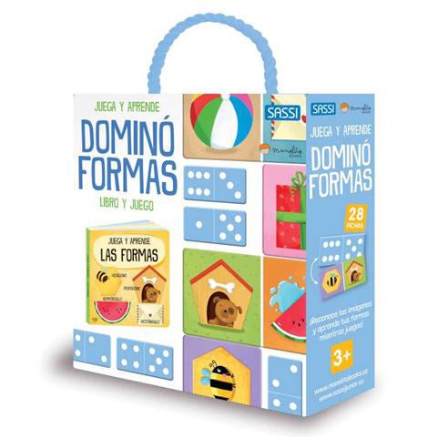 JUEGO EDUCATIVO + LIBRO ·DOMINÓ FORMAS· - Happy Moments Baby