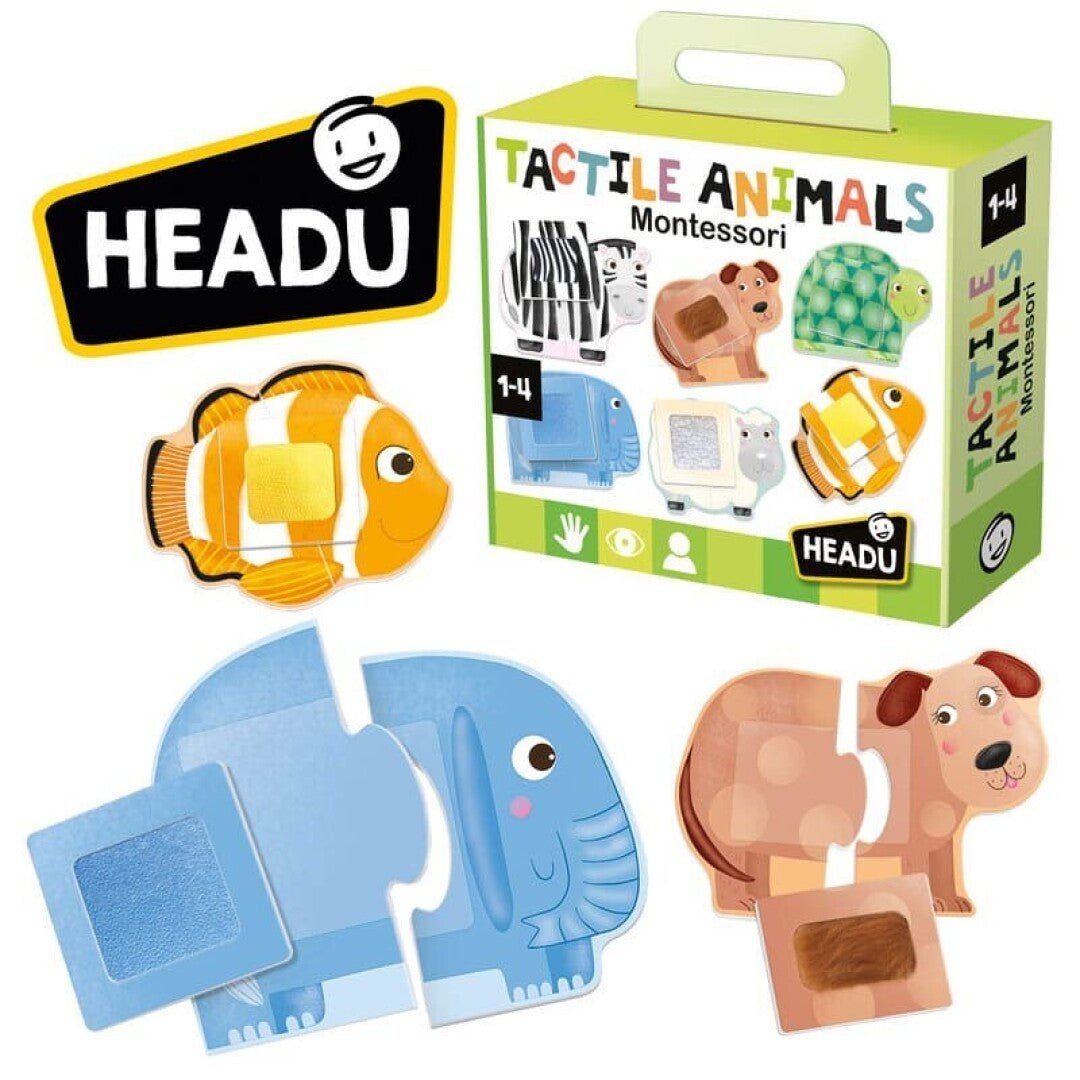 JUEGO EDUCATIVO ·TACTILE ANIMALS MONTESSORI· - Happy Moments Baby