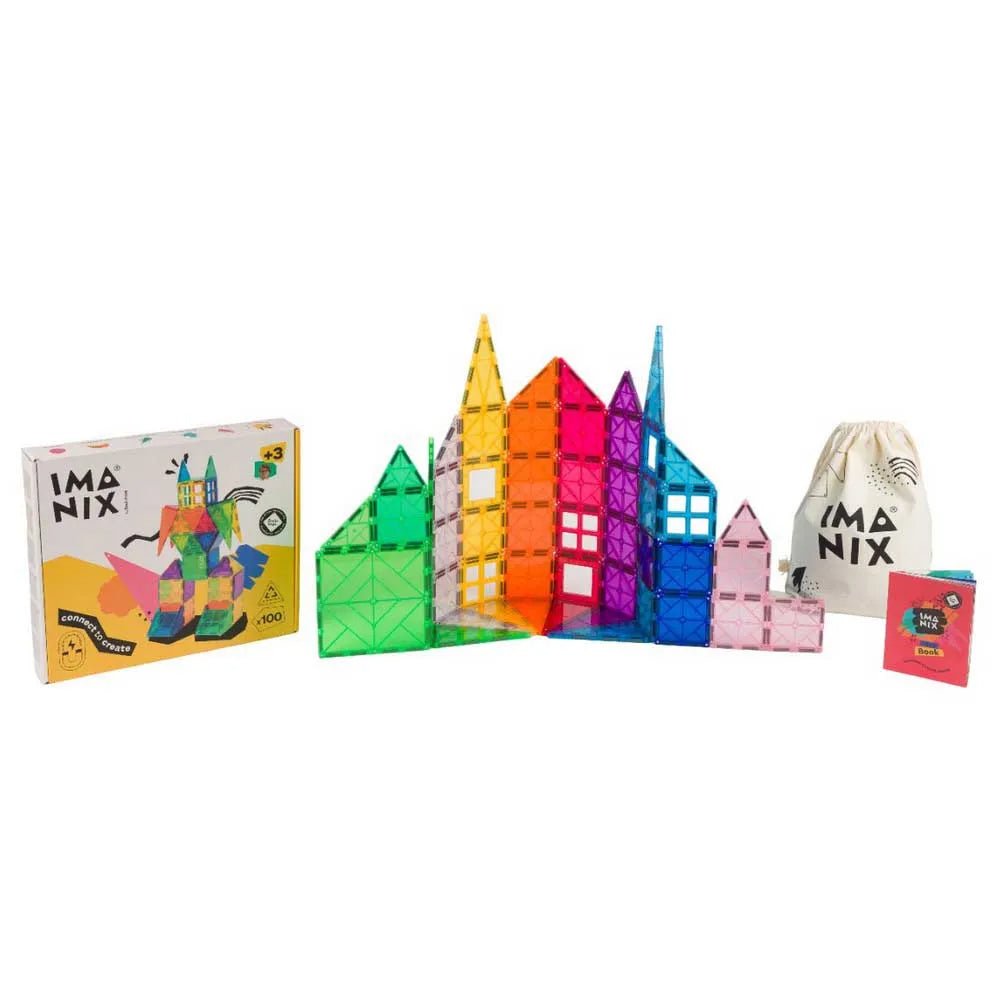 JUEGO MAGNÉTICO DE CONSTRUCCIÓN IMANIX ·100 PIEZAS· - Happy Moments Baby