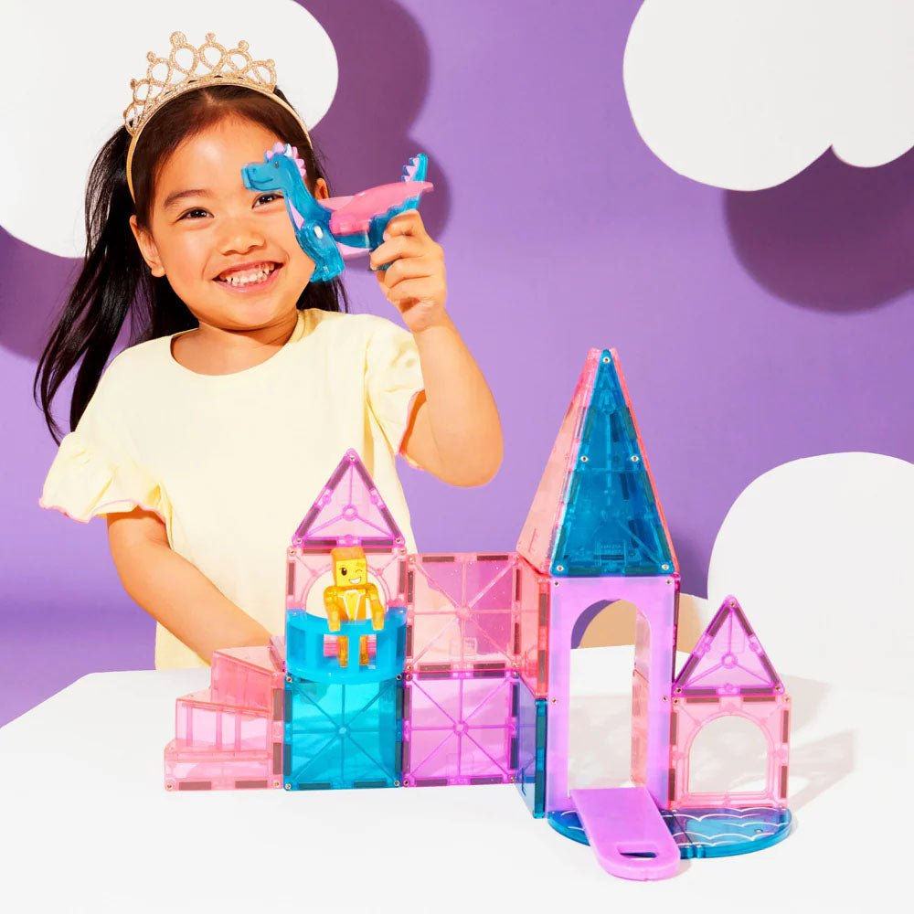 JUEGO MAGNÉTICO DE CONSTRUCCIÓN MAGNA - TILES ·CASTLE 25 PIEZAS· - Happy Moments Baby