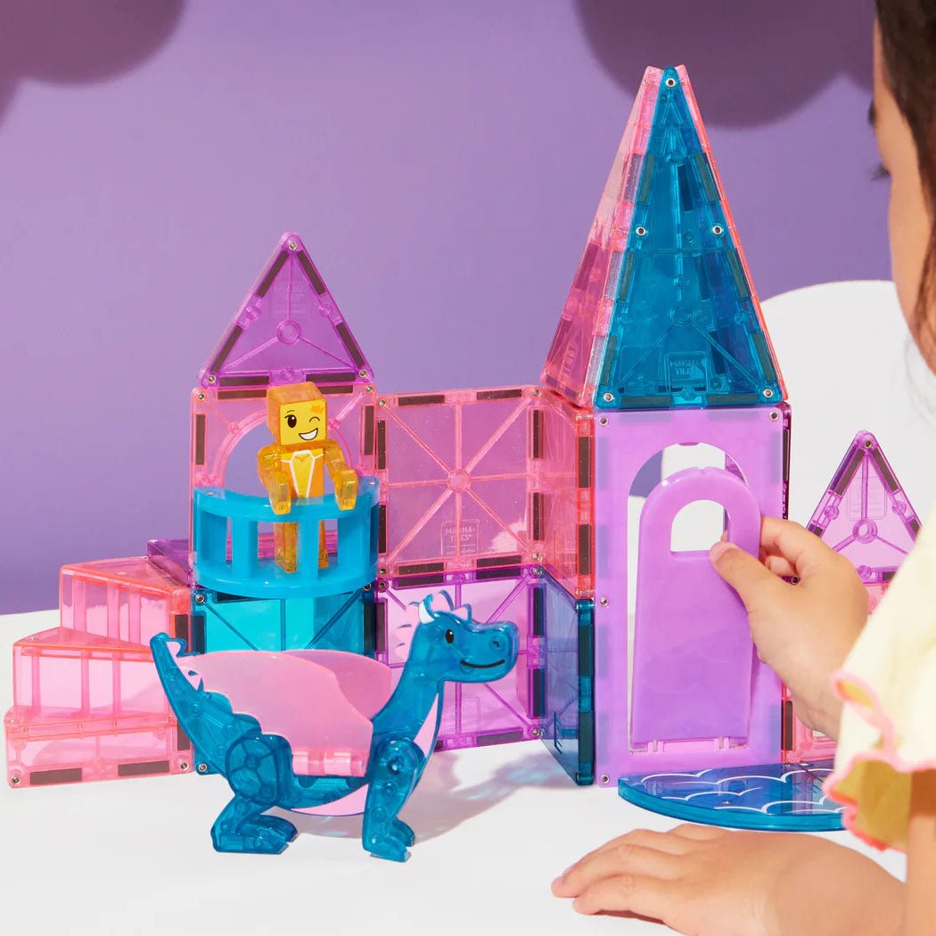 JUEGO MAGNÉTICO DE CONSTRUCCIÓN MAGNA - TILES ·CASTLE 25 PIEZAS· - Happy Moments Baby