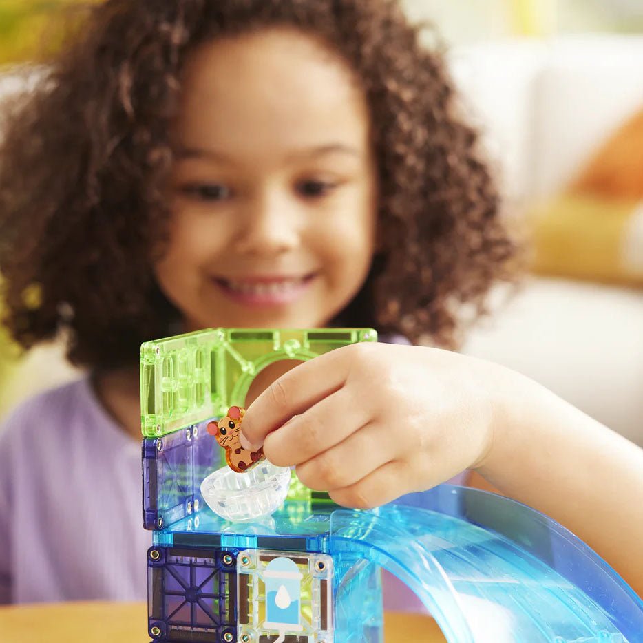 JUEGO MAGNÉTICO DE CONSTRUCCIÓN MAGNA - TILES ·HAMSTER BALL 13 PIEZAS· - Happy Moments Baby
