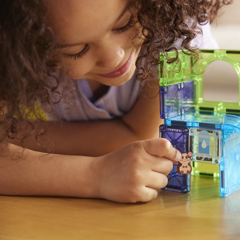 JUEGO MAGNÉTICO DE CONSTRUCCIÓN MAGNA - TILES ·HAMSTER BALL 13 PIEZAS· - Happy Moments Baby