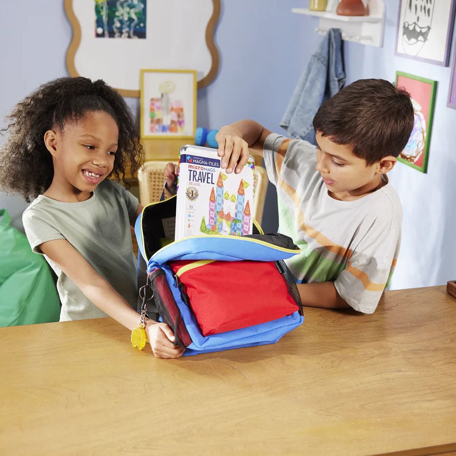 JUEGO MAGNÉTICO DE CONSTRUCCIÓN MAGNA - TILES ·MICROMAGS 55 PIEZAS· - Happy Moments Baby