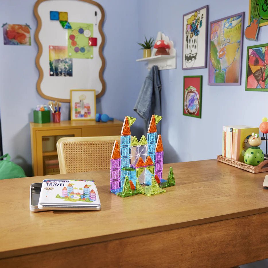 JUEGO MAGNÉTICO DE CONSTRUCCIÓN MAGNA - TILES ·MICROMAGS 55 PIEZAS· - Happy Moments Baby