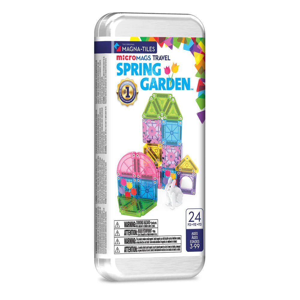 JUEGO MAGNÉTICO DE CONSTRUCCIÓN MAGNA - TILES ·MICROMAGS SPRING 24 PIEZAS· - Happy Moments Baby