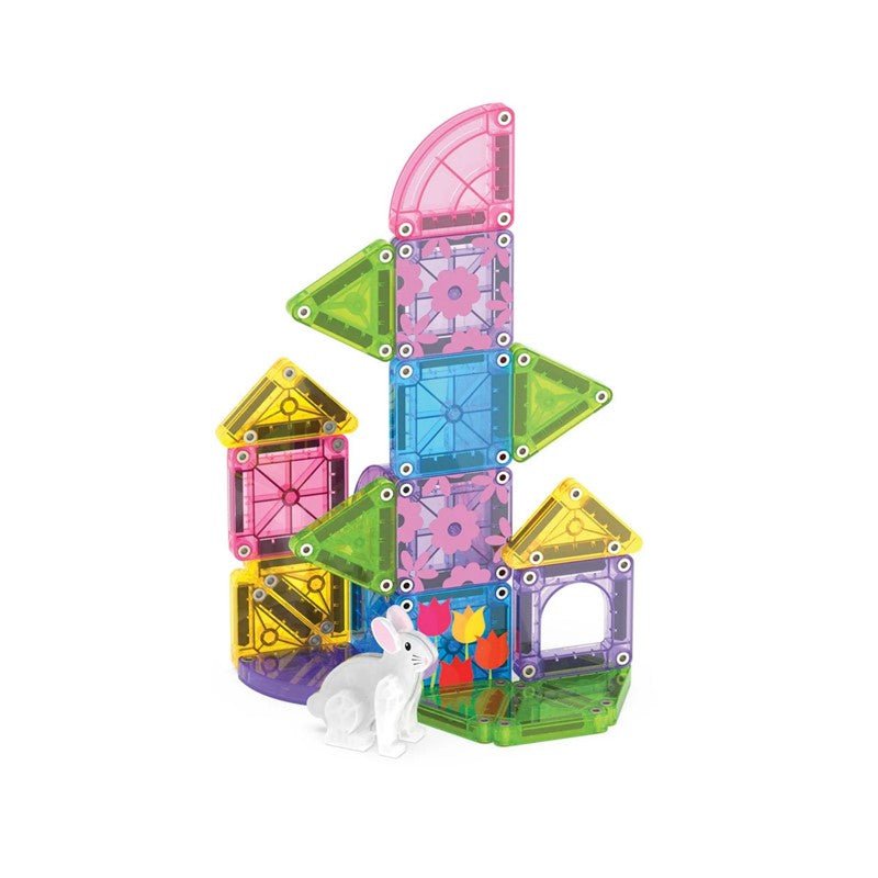 JUEGO MAGNÉTICO DE CONSTRUCCIÓN MAGNA - TILES ·MICROMAGS SPRING 24 PIEZAS· - Happy Moments Baby