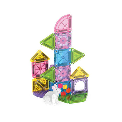 JUEGO MAGNÉTICO DE CONSTRUCCIÓN MAGNA - TILES ·MICROMAGS SPRING 24 PIEZAS· - Happy Moments Baby
