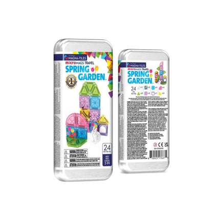 JUEGO MAGNÉTICO DE CONSTRUCCIÓN MAGNA - TILES ·MICROMAGS SPRING 24 PIEZAS· - Happy Moments Baby