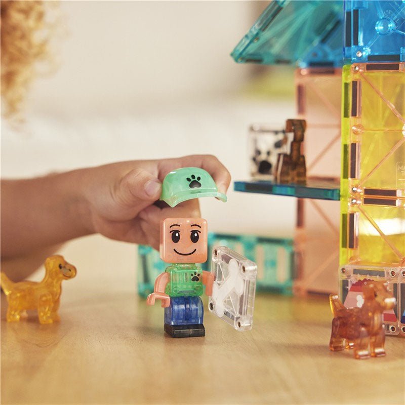 JUEGO MAGNÉTICO DE CONSTRUCCIÓN MAGNA - TILES ·PUPPY PARK 27 PIEZAS· - Happy Moments Baby