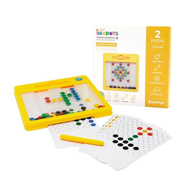JUEGO MAGNÉTICO DE DIBUJO ·IMADOTS MINI· - Happy Moments Baby