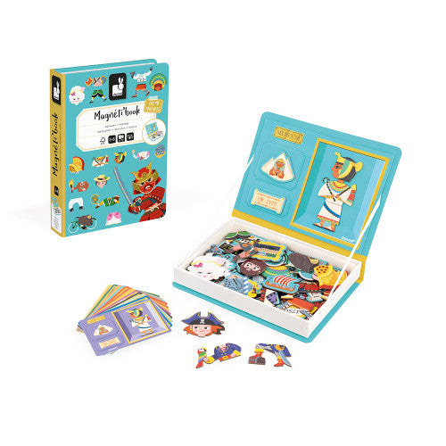 Magneti'book Historia con caja, tarjetas e imanes — Janod