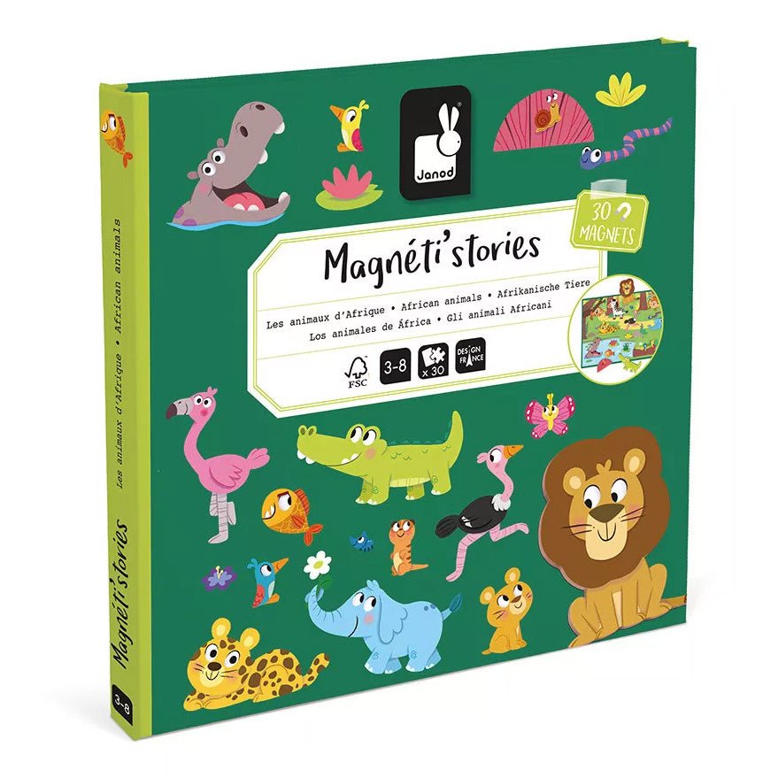 JUEGO MAGNÉTICO MAGNETI'STORIES JANOD ·ANIMALES AFRICANOS· - Happy Moments Baby