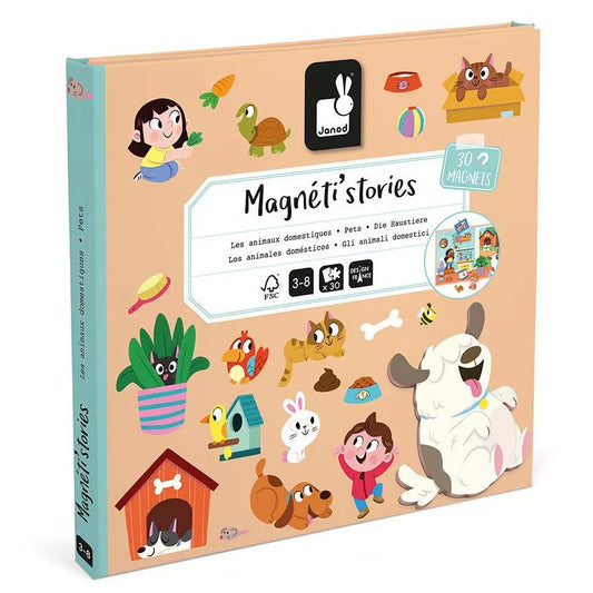 ¡JUEGO MAGNÉTICO MAGNETI'STORIES JANOD ·ANIMALES DOMÉSTICOS· - Happy Moments Baby