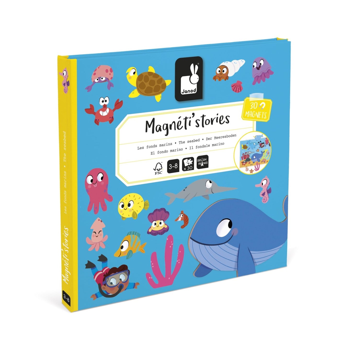 ¡JUEGO MAGNÉTICO MAGNETI'STORIES JANOD ·EL FONDO MARINO· - Happy Moments Baby