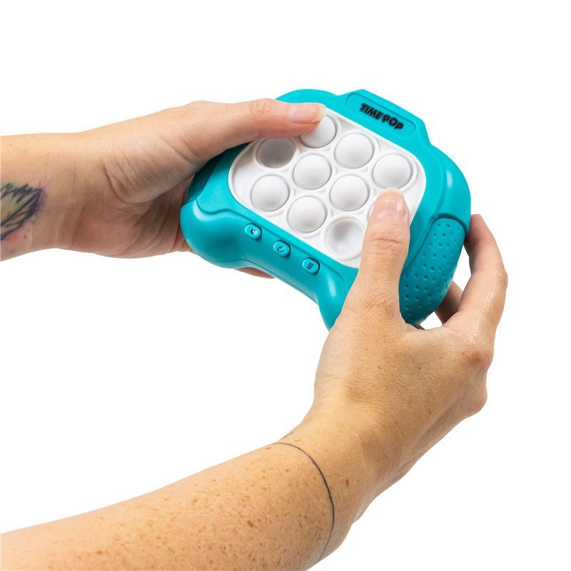 JUEGO SENSORIAL DE BOLSILLO ·TIMEPOP AZUL· - Happy Moments Baby