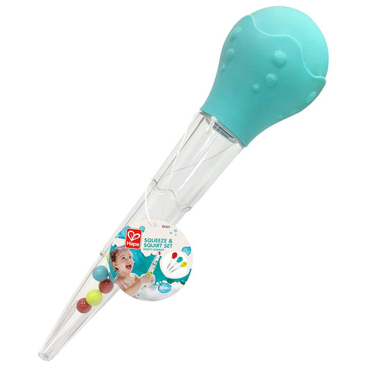 JUGUETE DE BAÑO HAPE ·PIPETA MEGA CUENTAGOTAS TURQUESA· - Happy Moments Baby