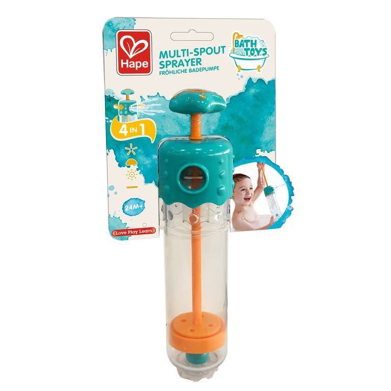 JUGUETE DE BAÑO ·ROCIADOR DE CHORRO MÚLITPLE HAPE· - Happy Moments Baby