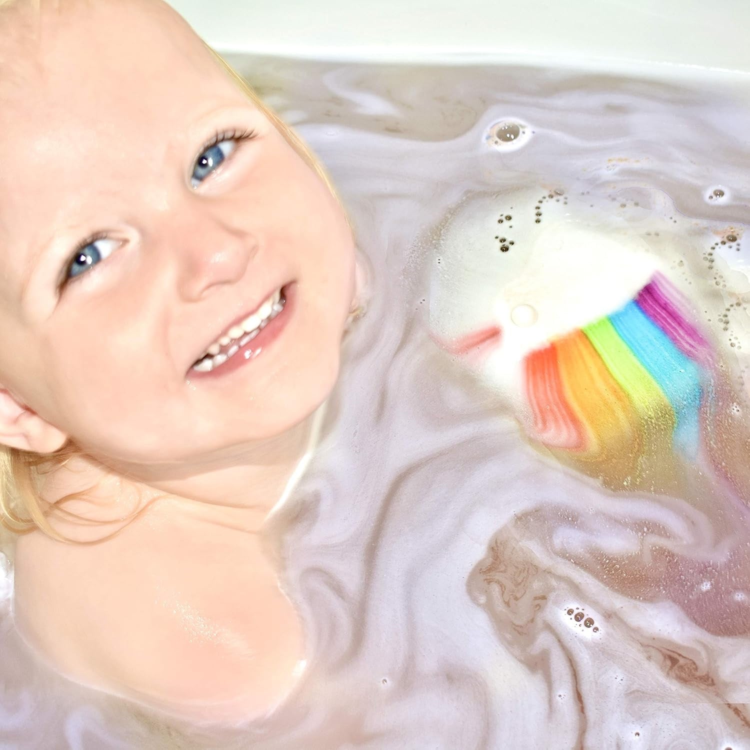 JUGUETE DE BAÑO ZIMPLIKIDS ·BOMBA DE BAÑO RAINBOW· - Happy Moments Baby