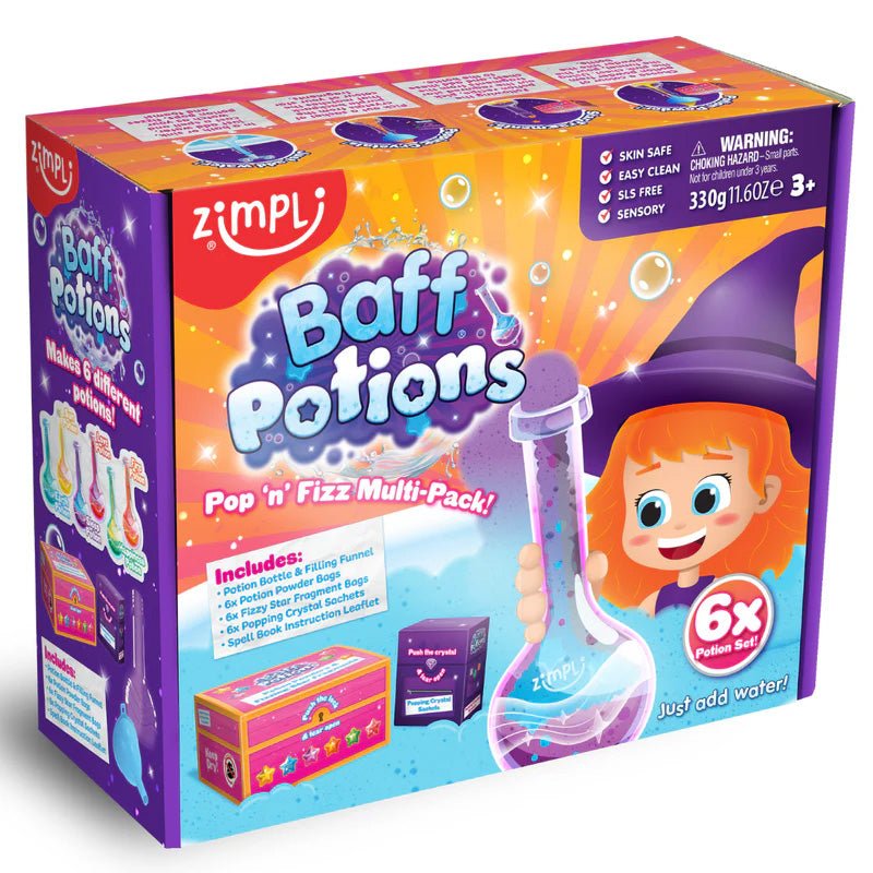 JUGUETE DE BAÑO ZIMPLIKIDS ·PACK DE POCIONES MÁGICAS· - Happy Moments Baby