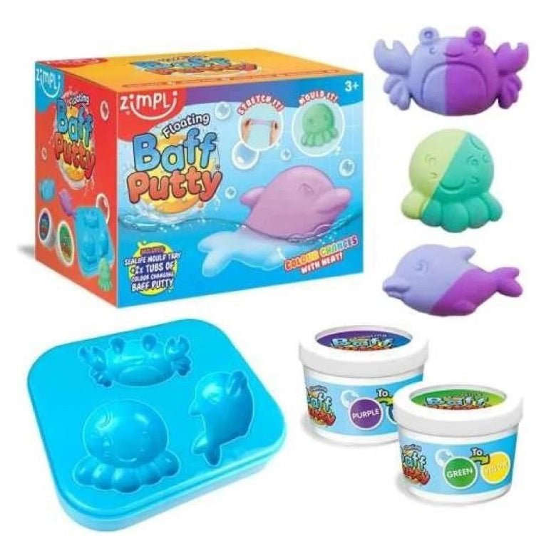JUGUETE DE BAÑO ZIMPLIKIDS ·PLASTILINA FLOTANTE· - Happy Moments Baby