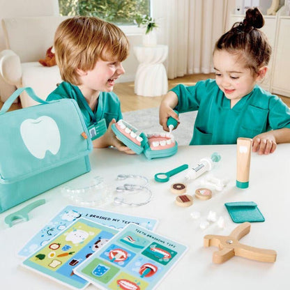 JUGUETE DE MADERA HAPE ·JUEGO CLÍNICA DENTAL SUPER SMILE· - Happy Moments Baby