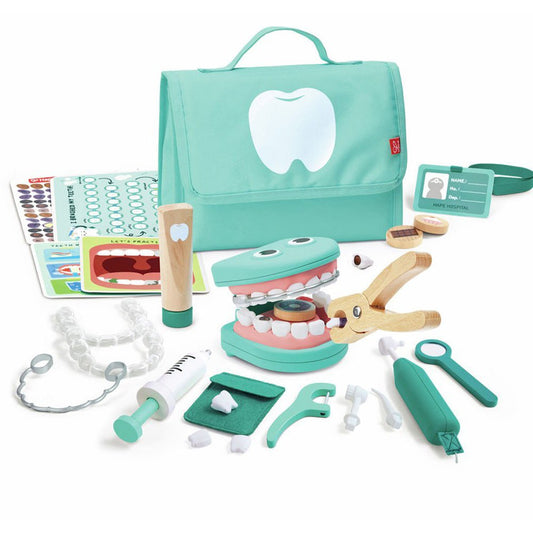 JUGUETE DE MADERA HAPE ·JUEGO CLÍNICA DENTAL SUPER SMILE· - Happy Moments Baby