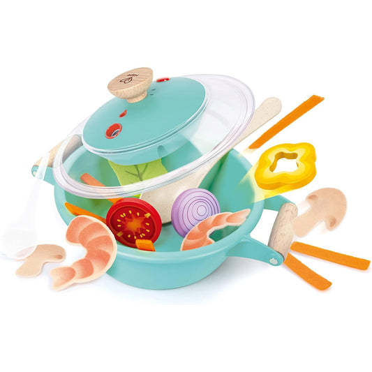 JUGUETE DE MADERA HAPE ·JUEGO DE COCINA LITTLE CHEF· - Happy Moments Baby