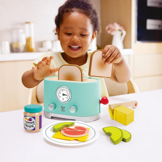 JUGUETE DE MADERA HAPE ·TOSTADORA DING & POP - UP· - Happy Moments Baby