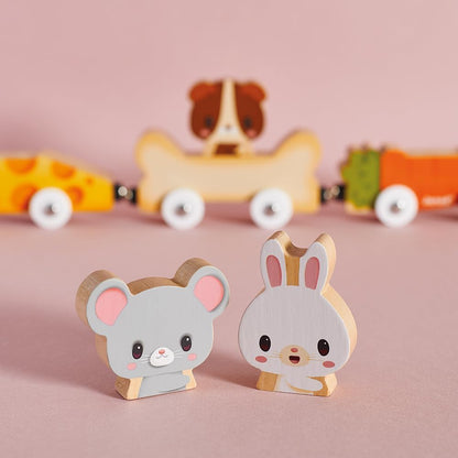 JUGUETE DE MADERA JANOD ·ANIMALES DE COMPAÑÍA MAGNÉTICOS· - Happy Moments Baby