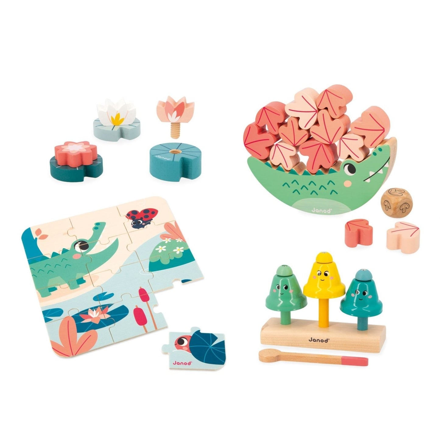 JUGUETE DE MADERA JANOD ·BOX REGALO 24 MESES· - Happy Moments Baby