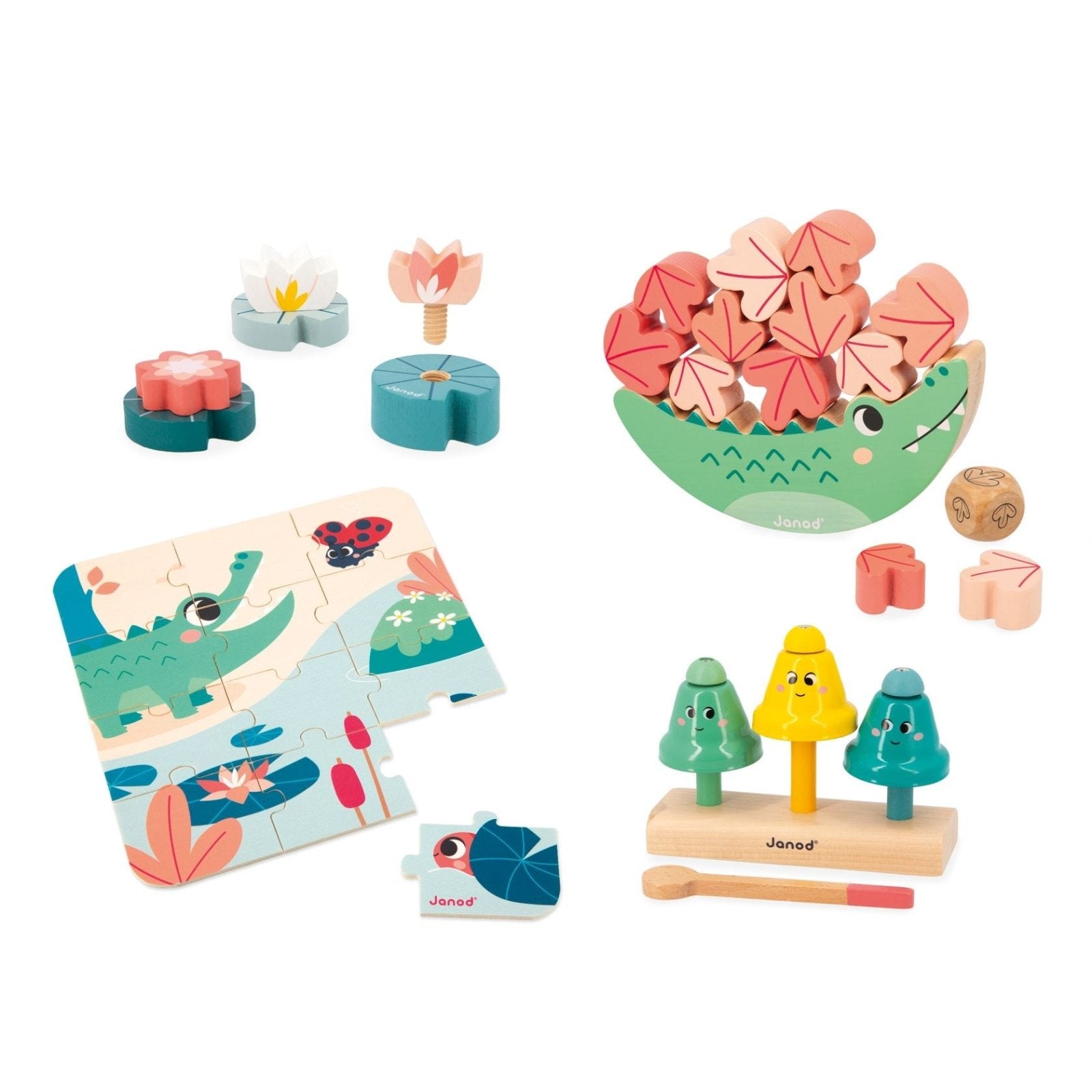 JUGUETE DE MADERA JANOD ·BOX REGALO 24 MESES· - Happy Moments Baby