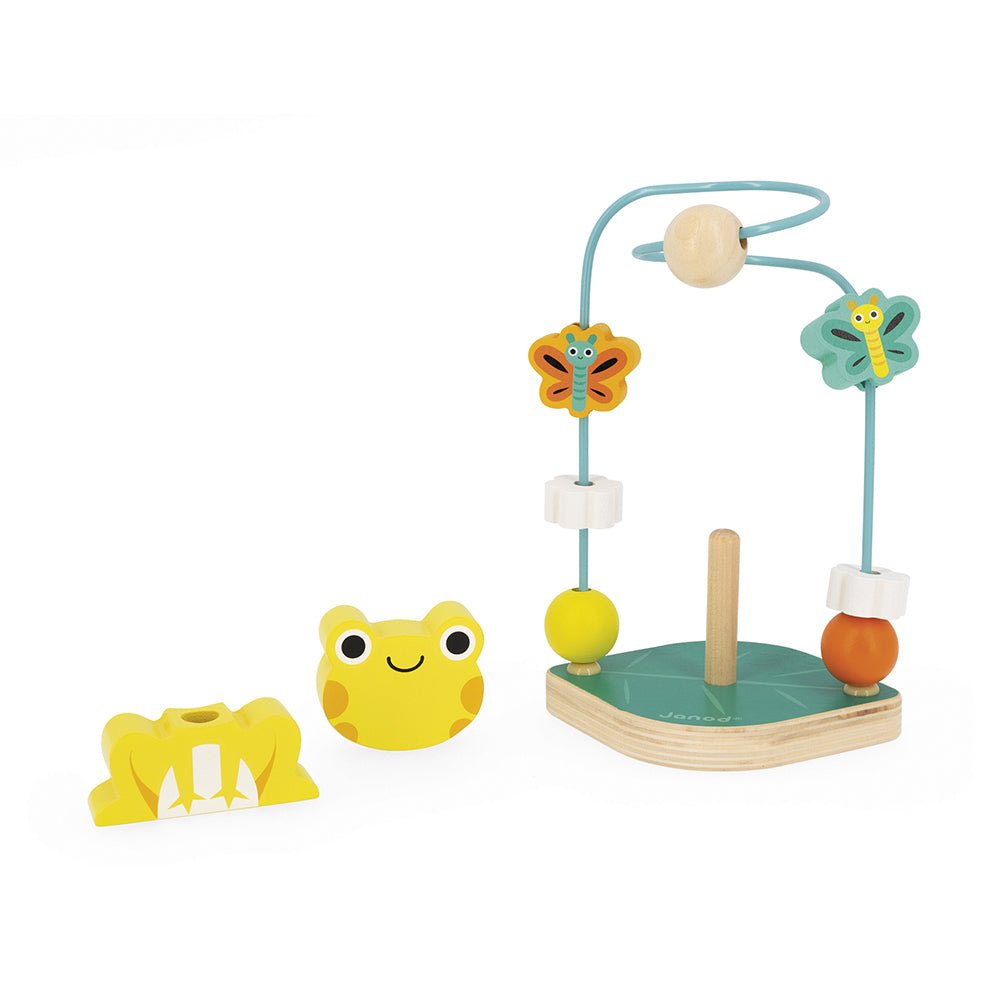 JUGUETE DE MADERA JANOD ·LOOPING RANA TROPIK - Happy Moments Baby