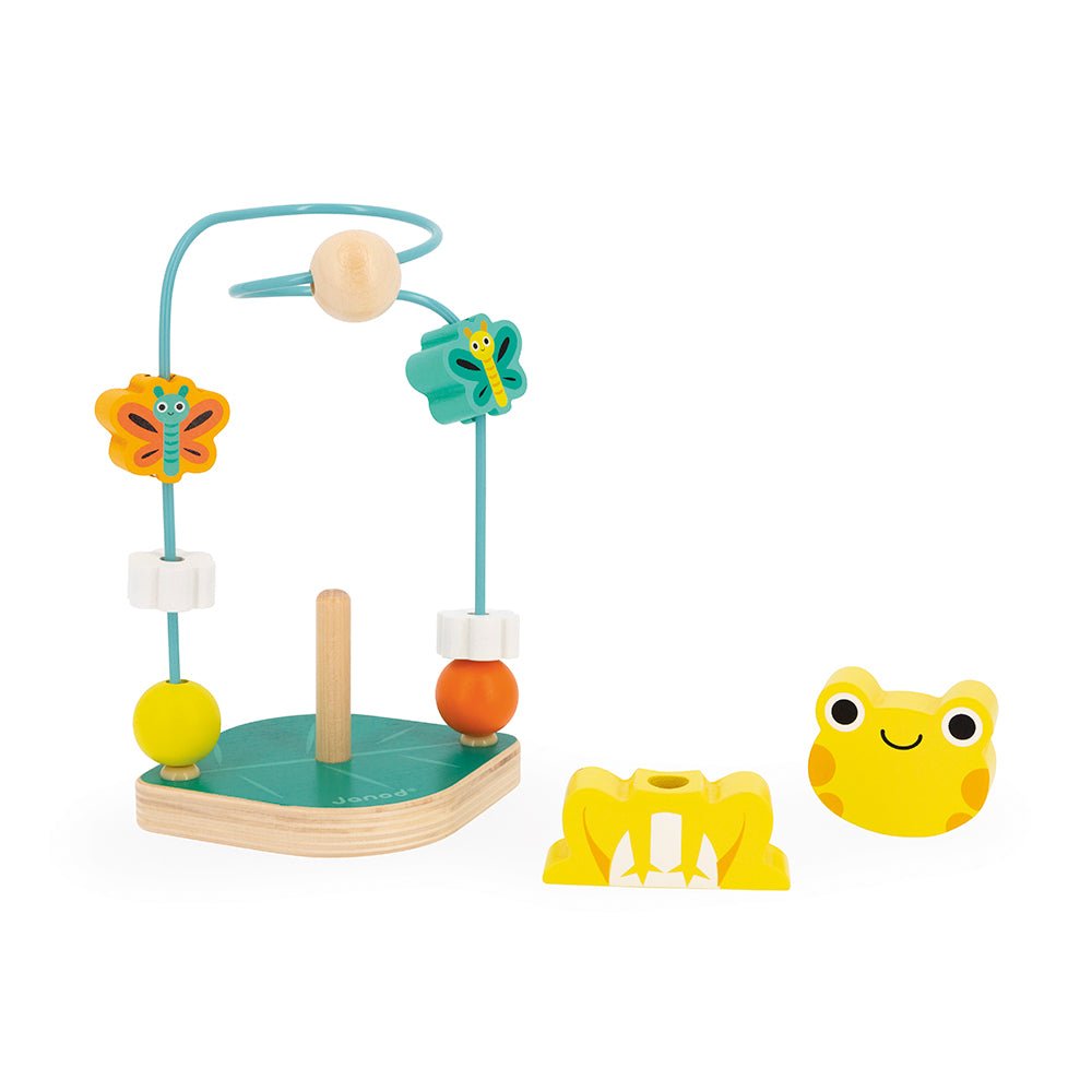 JUGUETE DE MADERA JANOD ·LOOPING RANA TROPIK - Happy Moments Baby