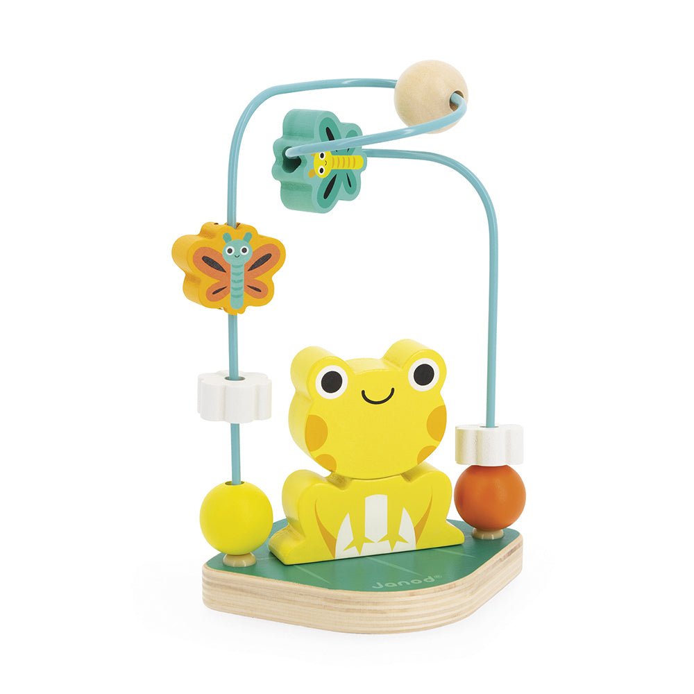 JUGUETE DE MADERA JANOD ·LOOPING RANA TROPIK - Happy Moments Baby