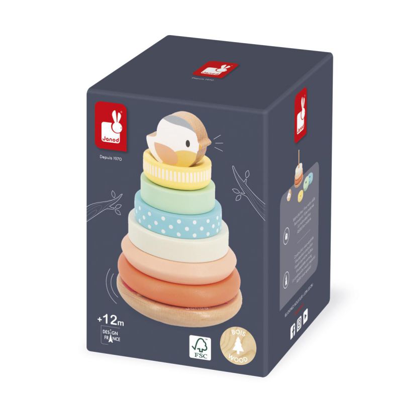 JUGUETE DE MADERA JANOD ·NIDO APILABLE· - Happy Moments Baby