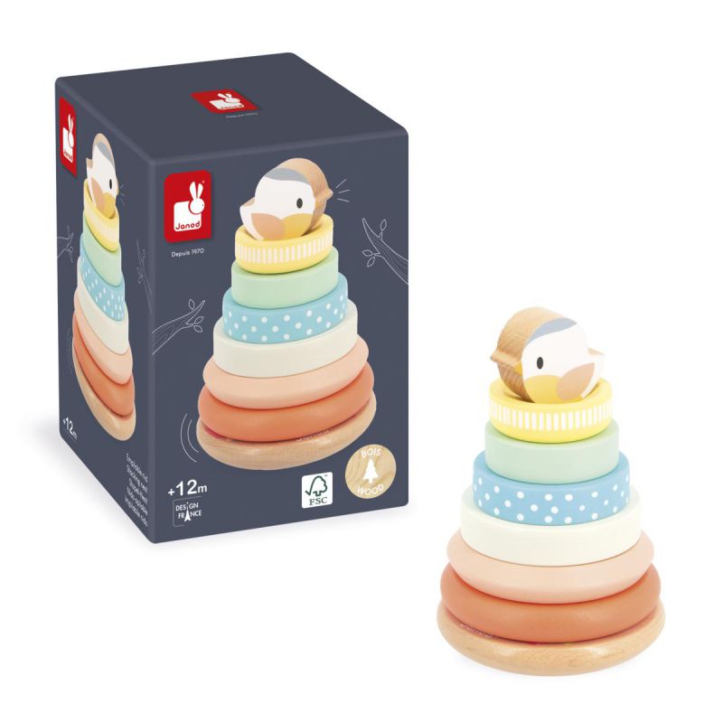 JUGUETE DE MADERA JANOD ·NIDO APILABLE· - Happy Moments Baby