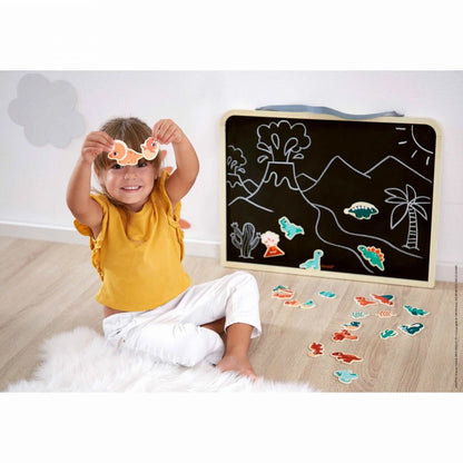 JUGUETE DE MADERA JANOD ·SET 24 IMANES DINOS· - Happy Moments Baby