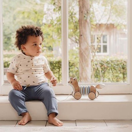 JUGUETE DE MADERA LITTLE DUTCH ·ARRASTRE ZORRO FOREST FRIENDS· - Happy Moments Baby